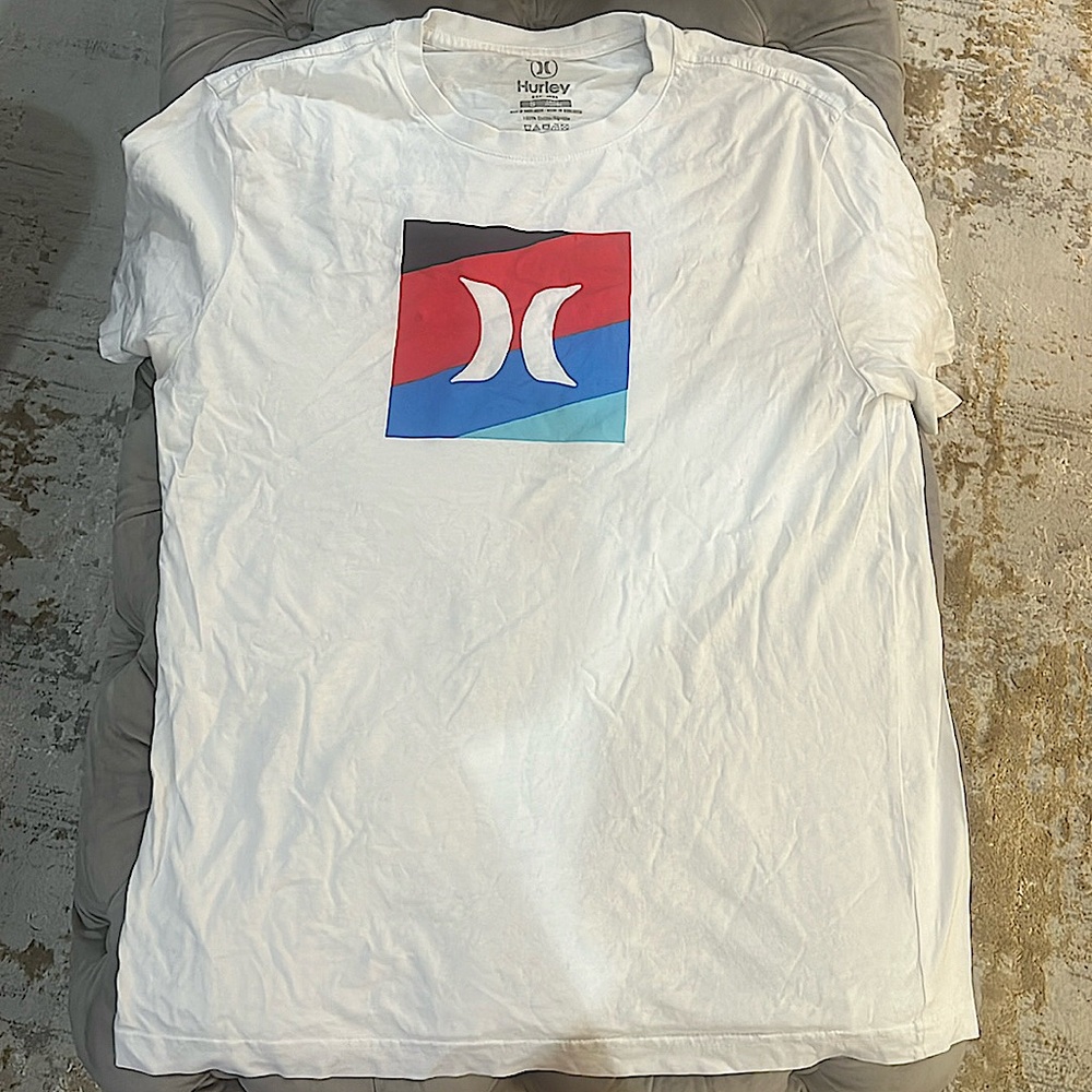 Hurley White Men’s Short Sleeve T-Shirt